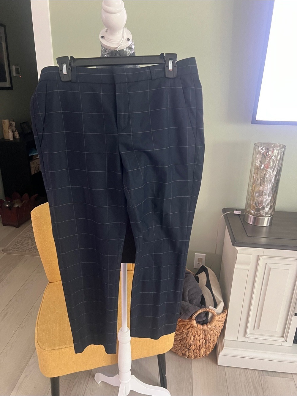 Banana Republic Navy Windowpane Two-Piece Suit - Picture 9 of 16